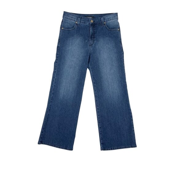 Karen Kane Denim - NWT Karen Kane Denim Blue Hi Rise Wide Leg Ankle Jeans Womens Size 10 Classic